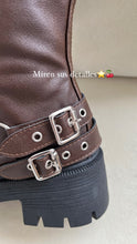 Cargar imagen en el visor de la galería, BIKER BOOTS BROWN